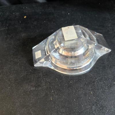 Vintage glassware - Virginia glass 1004 bell - Nambe Slovenia glass - nesting Hazel-Atlas Daisy pattern trinket dishes - and more