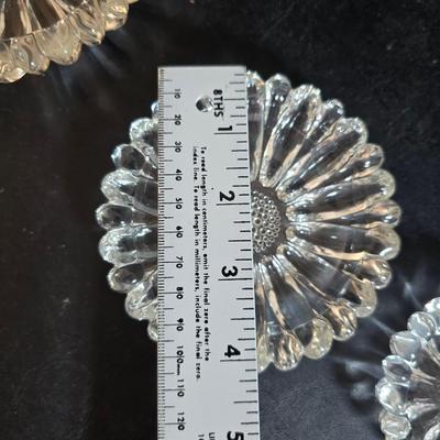 Vintage glassware - Virginia glass 1004 bell - Nambe Slovenia glass - nesting Hazel-Atlas Daisy pattern trinket dishes - and more