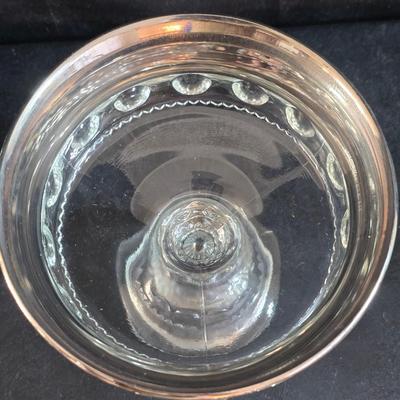 Vintage glassware - Virginia glass 1004 bell - Nambe Slovenia glass - nesting Hazel-Atlas Daisy pattern trinket dishes - and more