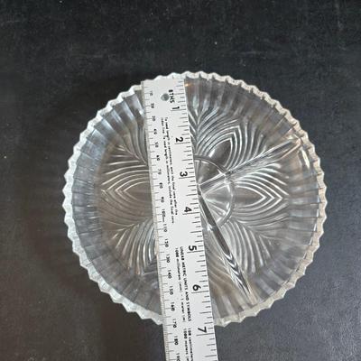 Vintage glassware - Virginia glass 1004 bell - Nambe Slovenia glass - nesting Hazel-Atlas Daisy pattern trinket dishes - and more