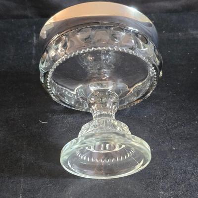 Vintage glassware - Virginia glass 1004 bell - Nambe Slovenia glass - nesting Hazel-Atlas Daisy pattern trinket dishes - and more