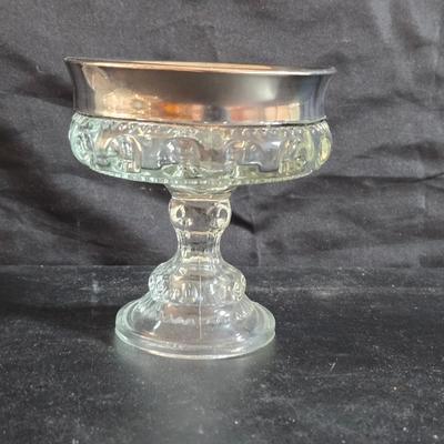 Vintage glassware - Virginia glass 1004 bell - Nambe Slovenia glass - nesting Hazel-Atlas Daisy pattern trinket dishes - and more