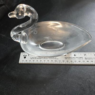 Vintage glassware - Virginia glass 1004 bell - Nambe Slovenia glass - nesting Hazel-Atlas Daisy pattern trinket dishes - and more