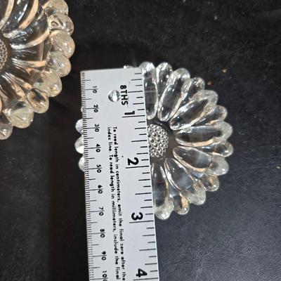 Vintage glassware - Virginia glass 1004 bell - Nambe Slovenia glass - nesting Hazel-Atlas Daisy pattern trinket dishes - and more