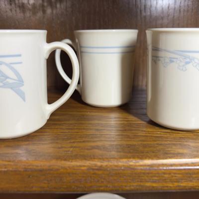 Sale Photo Thumbnail #12: Includes 3 plates measuring 6 3/4" and 3 cups measuring 3 3/4"