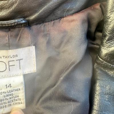 Ann Taylor loft leather jacket