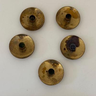 Collection of Brass Candle Holders, Letter holder, & More (LC-SF)