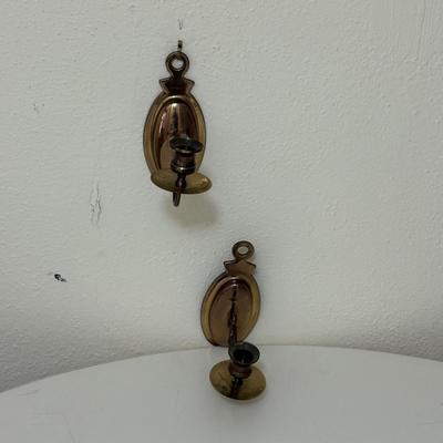 Collection of Brass Candle Holders, Letter holder, & More (LC-SF)