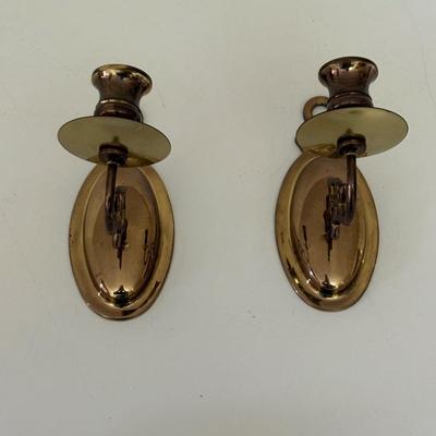 Collection of Brass Candle Holders, Letter holder, & More (LC-SF)