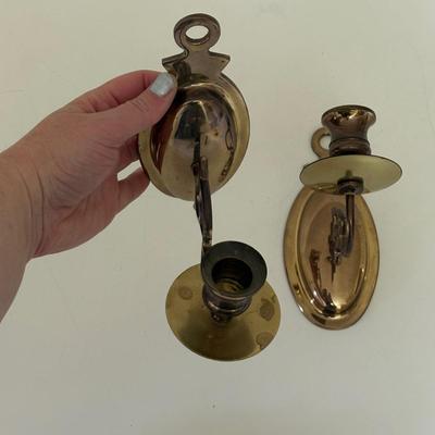 Collection of Brass Candle Holders, Letter holder, & More (LC-SF)