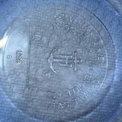 Anchor Hocking Cobalt Blue Set of 3 Mixing Bowls: (2) 1.5 Quart, (1) 2.5 Quart