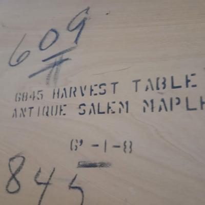 Drop leaf Harvest table Antique Salem Maple