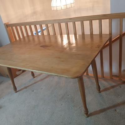 Drop leaf Harvest table Antique Salem Maple