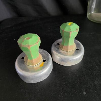 Vintage meat grinder - hand mixer - and an assortment of other kitchen items used on the farm