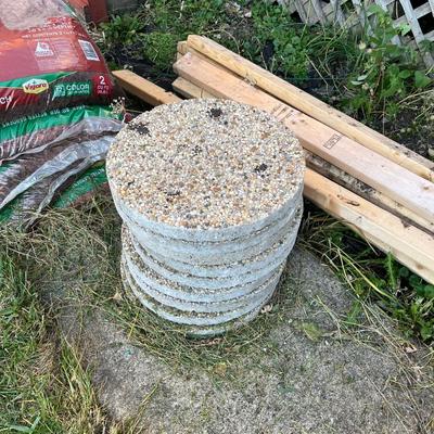 1’ circular garden steps