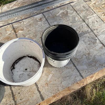 Plastic garden flower pots