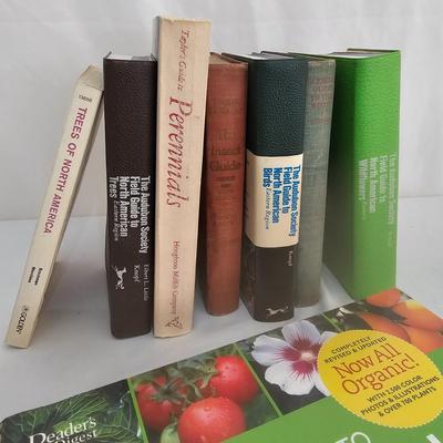 Collection of Audubon Society Field Guides, Gardening Books & Binoculars (LR-JS)