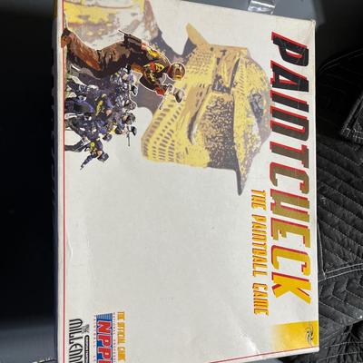 Vintage paint check paintball board game