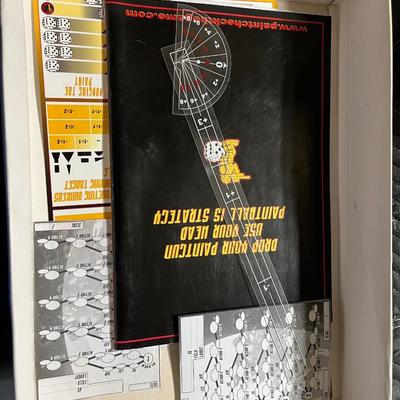 Vintage paint check paintball board game