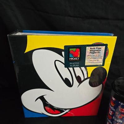 Everything Mickey Mouse - Clock - binder - Dish towel - glass bowl - figures and more