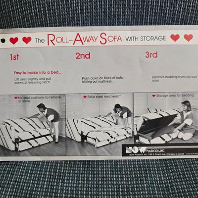 The roll -Away - Sofa with storage