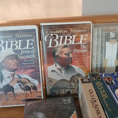 Huge library of VHS tapes = All kinds of GREAT movie titles!