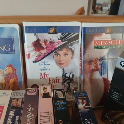 Huge library of VHS tapes = All kinds of GREAT movie titles!