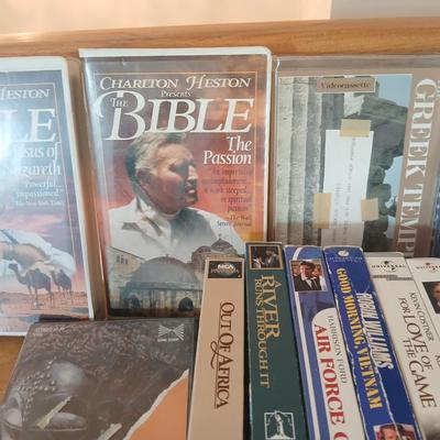 Huge library of VHS tapes = All kinds of GREAT movie titles!