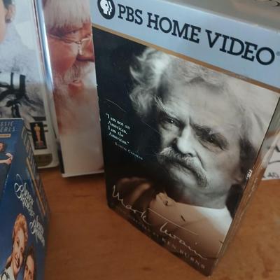 Huge library of VHS tapes = All kinds of GREAT movie titles!