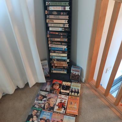 VHS Storage FULL of Western themed VHS tapes
