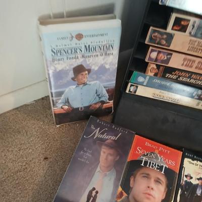 VHS Storage FULL of Western themed VHS tapes