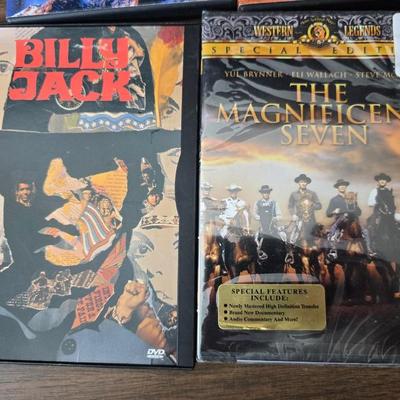 Movies on DVD some still sealed - mostly all westerns
