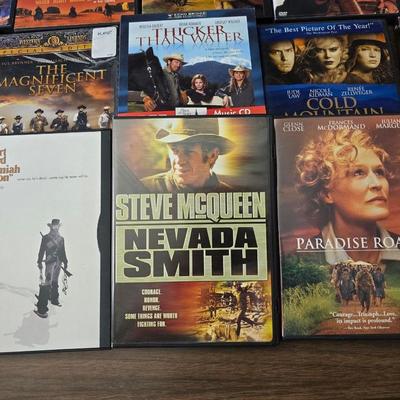 Movies on DVD some still sealed - mostly all westerns