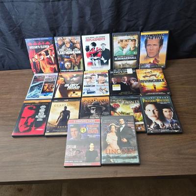 Dvd movies - some still sealed - Gladiator - Ocean's eleven - The patriot and other great titles