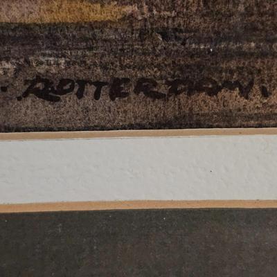 Original Watercolor ' Rotterdam' by Jack Skinner-Signed by Artist (LR-JS)