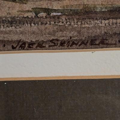 Original Watercolor ' Rotterdam' by Jack Skinner-Signed by Artist (LR-JS)