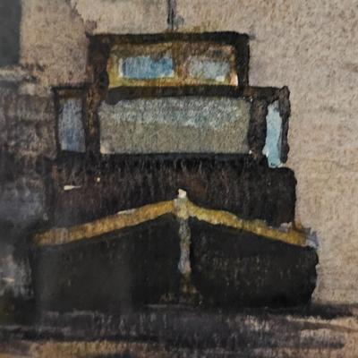 Original Watercolor ' Rotterdam' by Jack Skinner-Signed by Artist (LR-JS)