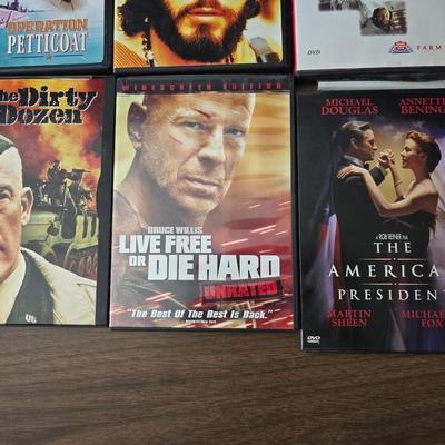 DVD Movies - Behind enemy line - A knight's tale - The American president - dirty dozen and more