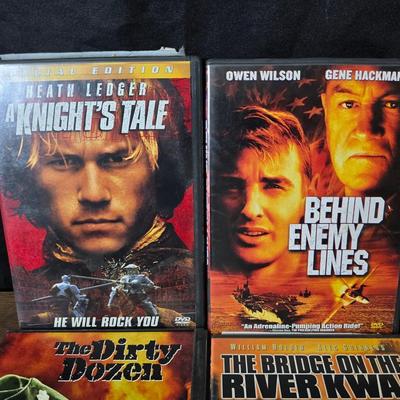 DVD Movies - Behind enemy line - A knight's tale - The American president - dirty dozen and more