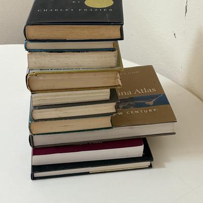 Framed North Carolina Cross-Stitch Map, North Carolina Books, Including Signed & First Edition (LC-SF)