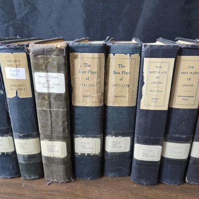 Retired books about early era plays from a library - 1920's - 1950's
