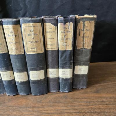 Retired books about early era plays from a library - 1920's - 1950's