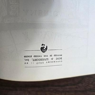 1930's Geographical publishing company commercial atlas of the world with other vintage workd / America books