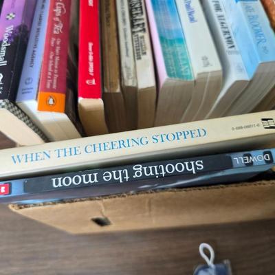 Assortment of paperback books - box full