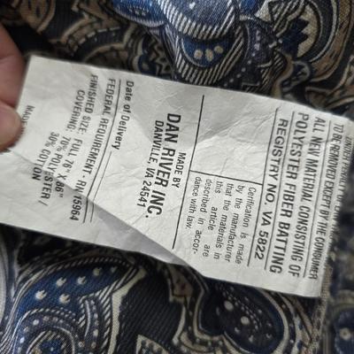 Full sized Bed in a bag comforter with extra sheets