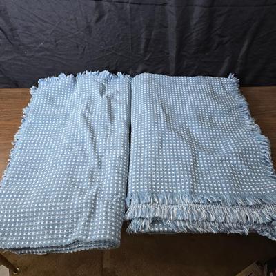 Two matching blankets