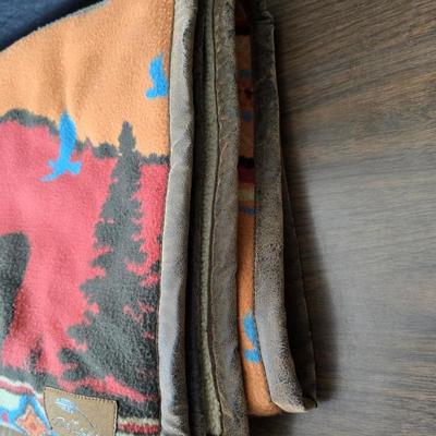 Two nice throw blankets - Bob Timberlake and Ariat