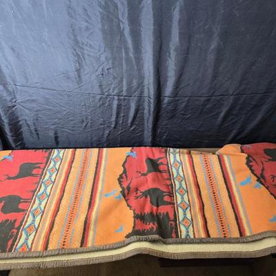 Two nice throw blankets - Bob Timberlake and Ariat