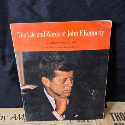 Newspapers - booklets - and magazines all related to the death of John F. Kennedy JFK