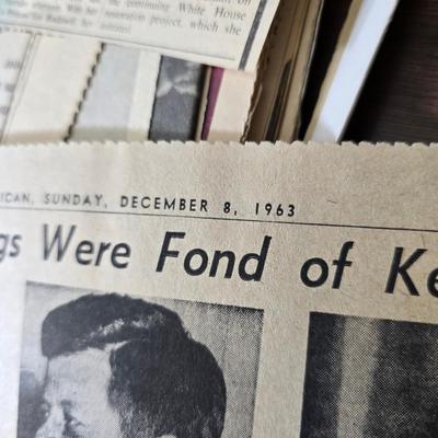 Newspapers - booklets - and magazines all related to the death of John F. Kennedy JFK